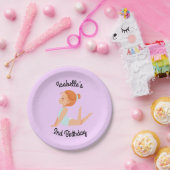 体操パーティーパーソナライズされたプレート ペーパープレート (パーティー)