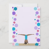 体操パーティーフラットアクア&ピンクス 招待状 (裏面)