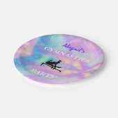 体操パーティープレート誕生日_女子カスタム ペーパープレート (アングル)