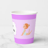 体操パーティー紙カップ 紙コップ (裏面)