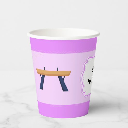 体操パーティー紙カップ 紙コップ (正面)