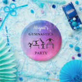 体操パーティー紙プレートと彼女の名前! ペーパープレート (パーティー)
