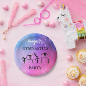 体操パーティー紙プレートと彼女の名前! ペーパープレート (パーティー)