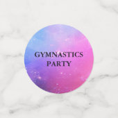 体操パーティー紙吹雪（1パックあたり60個） コンフェッティ (スモール正面)