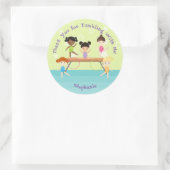 体操パーティー ラウンドシール (バッグ)