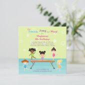 体操パーティー 招待状 (スタンド正面)