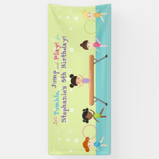 体操パーティー 横断幕 (縦)