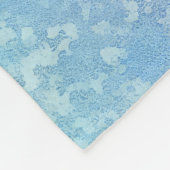 体操パープルブルーシルバー虹色 フリースブランケット (角)