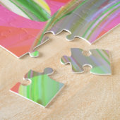 体操ビームはっきりした抽象芸術カスタム ジグソーパズル (側面)