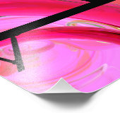 体操ビームはっきりした抽象芸術カスタム フォトプリント            (角)