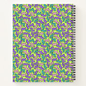 体操ビームガールグルーヴィレトロ パーソナライズされた ノートブック (裏面)