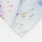 体操ビームクイーングリッター水彩抽象芸術 フリースブランケット (角)