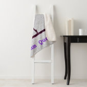 体操ビームクイーンパープル/シルバー シェルパブランケット (インサイチュ)