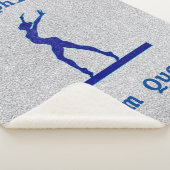 体操ビームクイーンブルー/シルバーシェルパブランケット シェルパブランケット (3/4)