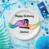 体操ビームスワールハッピーバースデー紙プレート ペーパープレート (パーティー)