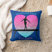体操ビームハート装飾用クッション（名前あり） クッション (ブランケット)