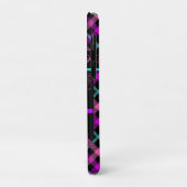 体操ビームピンクパープルティール(緑がかった色)タータンチェック Case-Mate iPhoneケース (裏面/左)