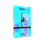 体操ビーム水色 メタルプリント (3/4)