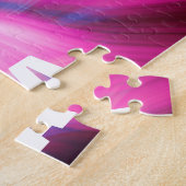 体操ピンクとパープルスワールパズル ジグソーパズル (側面)