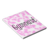 体操ピンクと白 ノートパッド (アングル)