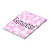 体操ピンクと白 ノートパッド (回転)