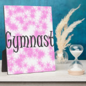 体操ピンクと白 フォトプラーク (側面)