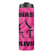 体操ピンクのスパークルスワークル タンブラー (正面)