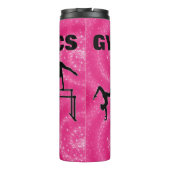 体操ピンクのスパークルスワークル タンブラー (裏面)