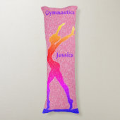 体操ピンクスパークルバランスビーム抱き枕 ボディピロー (正面縦)