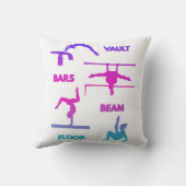 体操ピンクパープルターコイズヴォールトバービーム クッション (裏面)