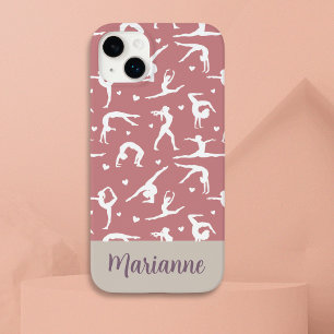 体操ピンク名前をカスタムするモダン Case-Mate iPhone 14 PLUSケース
