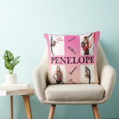 体操ピンク4フォト勇気付けられる クッション (椅子)