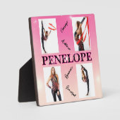 体操ピンク4フォト勇気付けられる フォトプラーク (正面)