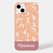 体操ピーチ名前をカスタムする 女の子らし Case-Mate iPhoneケース (裏面)