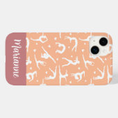 体操ピーチ名前をカスタムする 女の子らし Case-Mate iPhoneケース (裏面 (横))