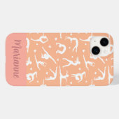 体操ピーチ名前をカスタムする 女の子らし Case-Mate iPhoneケース (裏面 (横))