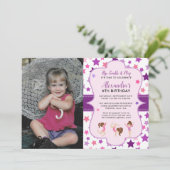 体操フォトガールスターズバースデーパーティー 招待状 (スタンド正面)