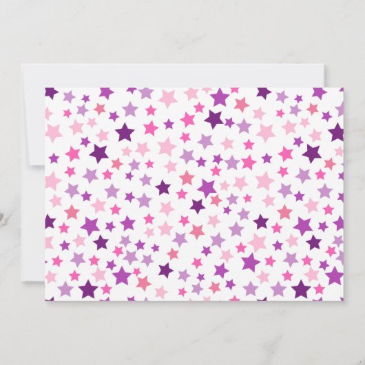 体操フォトガールスターズバースデーパーティー 招待状 (裏面)