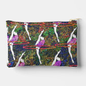 体操フラフープダンスカラフルパターンギフト アクセサリーポーチ (裏面)