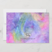 体操フリップガールズバースデーパーティー招待状 招待状 (裏面)