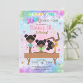 体操フリップタンブルジャンプと女の遊子の誕生日。 招待状 (スタンド正面)