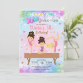 体操フリップタンブルジャンプと女の遊子の誕生日。 招待状 (スタンド正面)