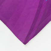 体操フリースブランケット。パーソナライズされた名前 フリースブランケット (角)