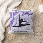 体操フロア、梁、ヴォールト、バー紫/白 クッション (ブランケット)