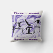 体操フロア、梁、ヴォールト、バー紫/白 クッション (裏面)