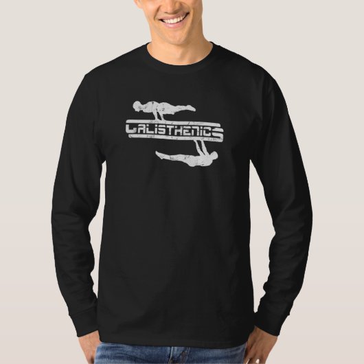 体操フロントレバープランシュエクササイズ通り Tシャツ (正面)