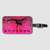 体操フローティングハート ラゲッジタグ (正面横)