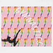 体操ブランケット フリースブランケット (正面(横))