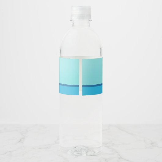 体操ブロンドガールカスタムハッピーバースデーパーティー ペットボトルラベル (裏面)