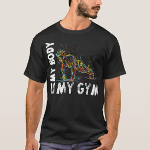 体操プッシュアップ体体重訓練 Tシャツ